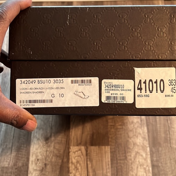 GUCCI SHAGREEN FLORAL SNEAKERS VINTAGE - Picture 10 of 10